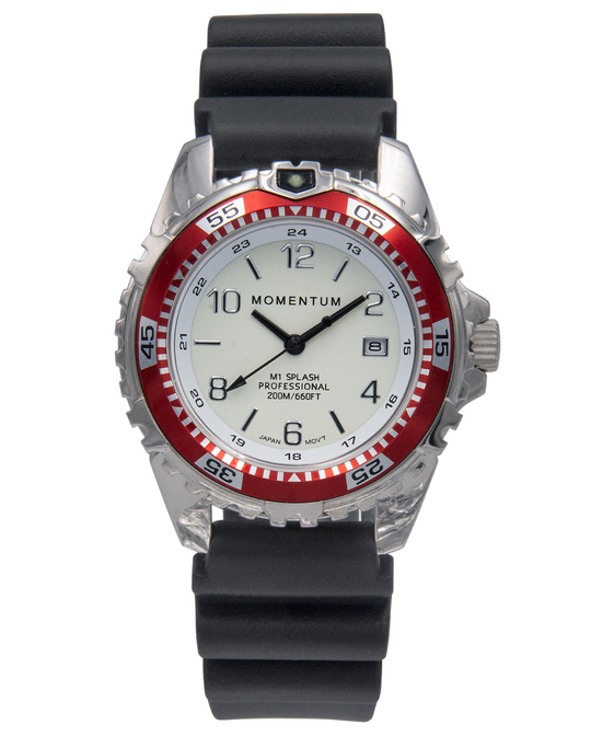 Hotsell Momentum M1 Mini Women's Quartz Dive Watch White Dial Stainless Steel WR 20ATM