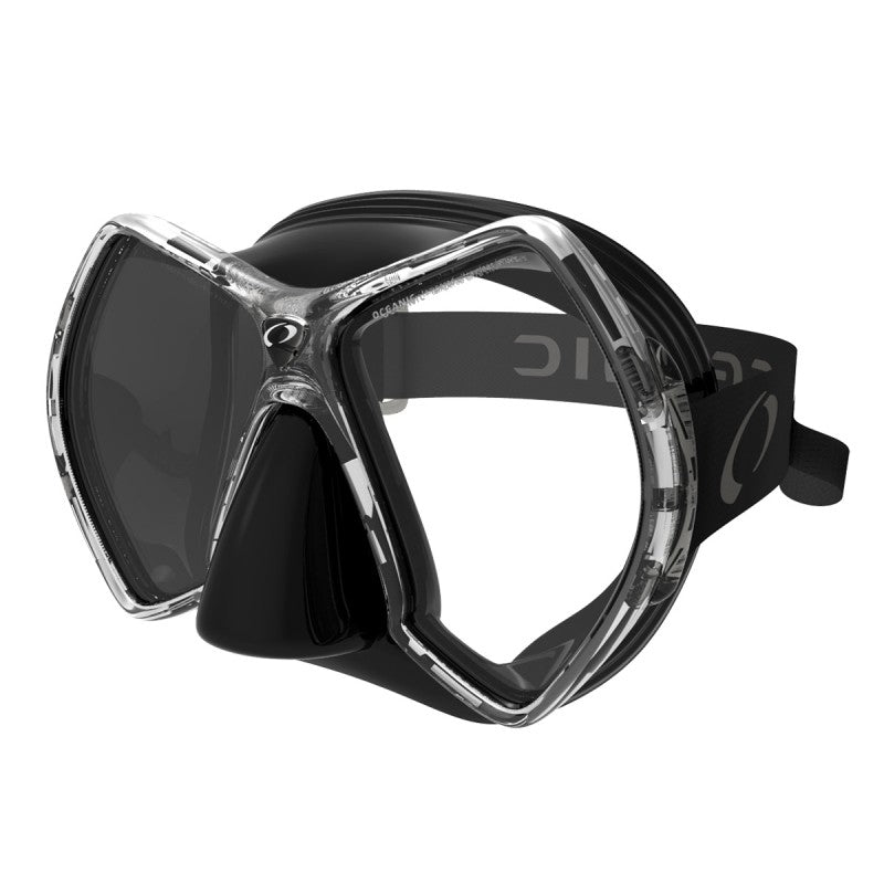 Oceanic Cyanea Minimalist Frame Scuba Diving Mask with Ski Goggle