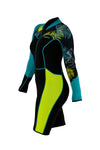 Akona 3/2mm Womens Tropic Front Zip Long Sleeve Shorty Wetsuit