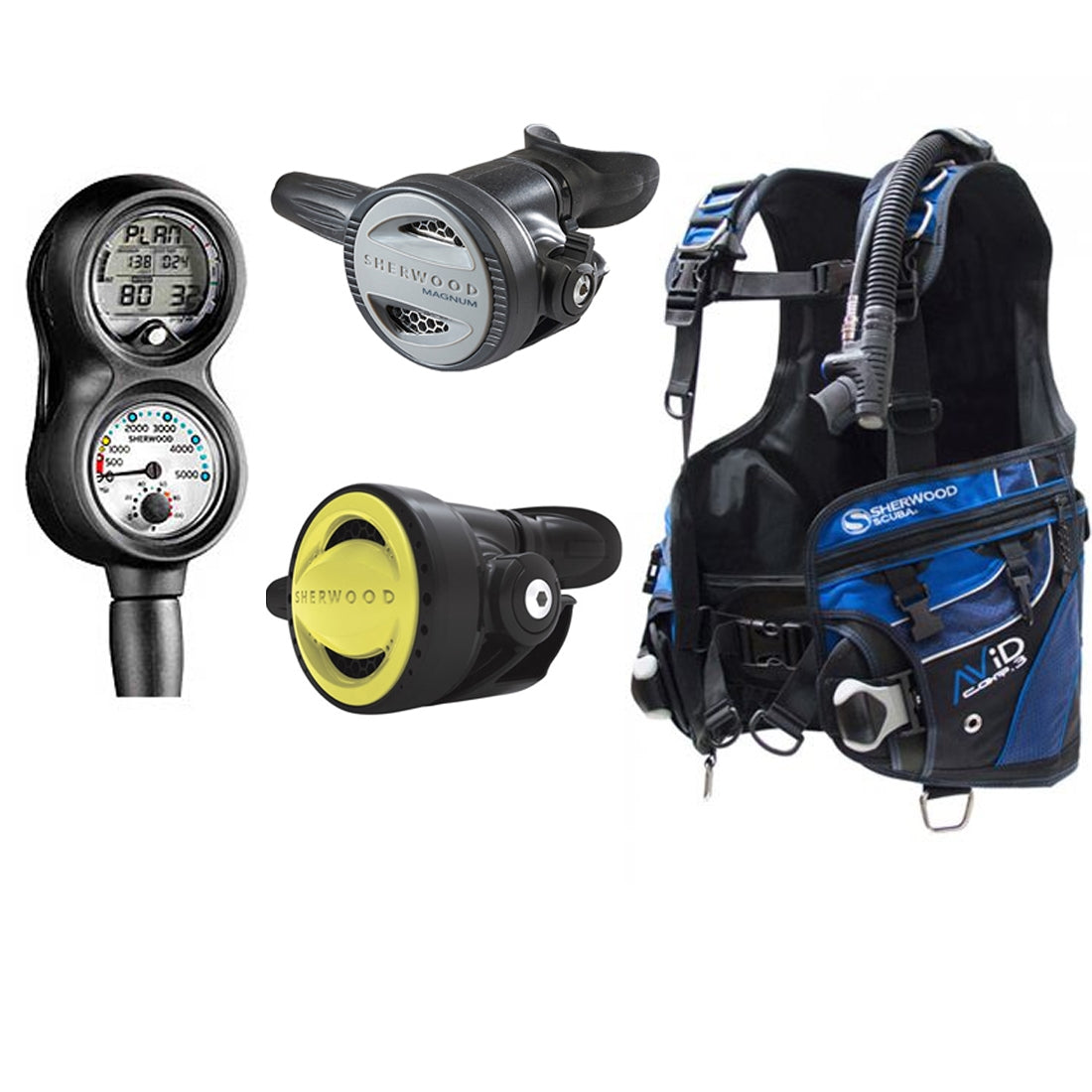 Scuba Diving Regulator & BCD Packages