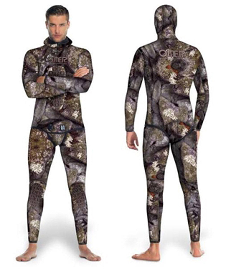Omer 7mm Holostone Camouflage Freediving & Spearfishing Wetsuits - Top and Bottom - Bottom Only / 6 (2XL)